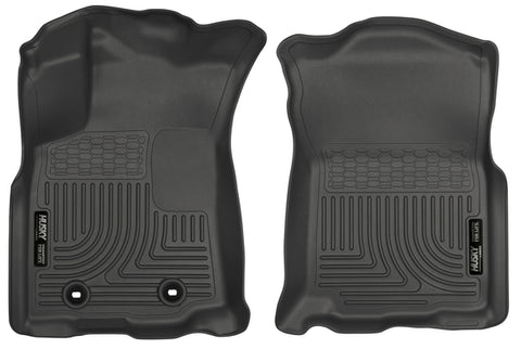 Husky WeatherBeater FRONT Floor Liners 2016-2017 Toyota Tacoma w/ Auto Trans