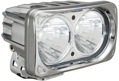 Optimus 6" Dual Chrome LED Driving Light 20w 20 Deg Medium Beam by Vision X