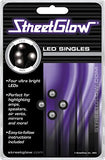 Streetglow LED Single Lights (White 4pcs)