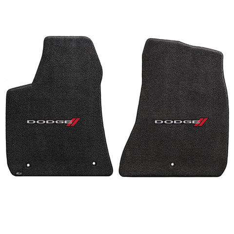 2011-2015 Dodge Charger (2WD Only) "Dodge Logo" Ultimat FRONT Seat Floor Mats (Ebony) by Lloyd Mats