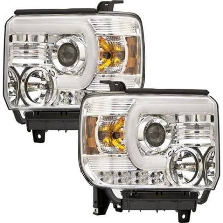2014-2016 GMC Sierra Projector Headlights w/ DRL (Pair) by IPCW