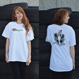 Daredevil Racing Inspired T-shirt w/  Patriotic Heatshield Logo (Mens Large)
