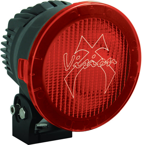 6.7"  LED Light Cannon Polycarbonate Wide Flood Cover (Red) by Vision X