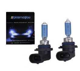 9006 PlasmaGlow Xenon-Krypton Headlight Bulbs Cool White/Blue (Pair) 80 Watts