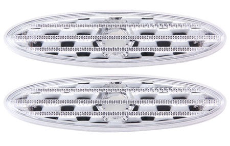 1997-2004 Chevy Corvette IPCW Rear Side Markers / Side Marker Lenses Clear (Pair)