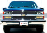 1992-1999 Chevy / GMC Pickup, Blazer, Suburban, Tahoe IPCW LED Parking Lamps Crystal Clear (Pair)