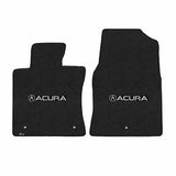 2004-2008 Acura TL "Acura Logo" Velourtex FRONT Seat Floor Mats (Ebony) by Lloyd Mats