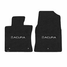 2004-2008 Acura TL "Acura Logo" Velourtex FRONT Seat Floor Mats (Ebony) by Lloyd Mats