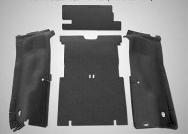 2003-2006 Jeep Wrangler LJ Unlimited BedTread 4pc Rear Cargo Floor Liner Kit