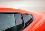 2015-2018 Ford Mustang FastBack Roush Quarter Window Scoops (Painted Black)