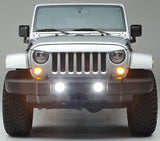 Billet Silver (PSC) Night Hawk Light Brow for 2013-2015 Jeep Wrangler by UnderCover