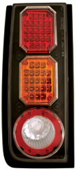 2003-2008 Hummer H2 IPCW LED Tail Lights Black / Red / Amber