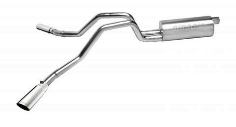 2001-2006 Chevy Silverado GMC Sierra 6.0 +  8.1 2500HD/3500HD Extended Cab 6 1/2' Bed Gibson Performance Dual Sport Cat-Back Exhaust (Aluminized)