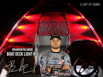 Rigid Industries LED Boat Deck Light Kit (4 Pc Kit) Red