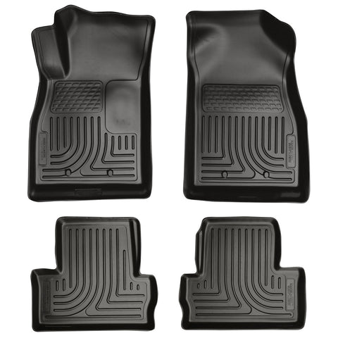 Husky WeatherBeater FRONT + BACK SEAT Floor Liners 2011-2015 Chevy Volt