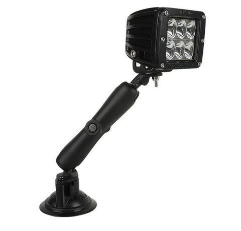 Rigid Industries Ram Suction Cup Mount 6" Arm 1X1 Plate By Rigid Industries