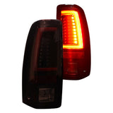 1999-2006 Chevy Silverado GMC Sierra Red/Smoked Recon LED Tail Lights