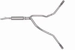 2004-2008 Ford F-150 4.6 + 5.4  5 1/2' Bed Super Crew + 6 1/2' Bed Super Cab Gibson Performance Extreme DUAL Cat-Back Exhaust (Stainless)