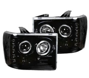 RECON Black LED Projector Headlights 2007-2013 GMC Sierra
