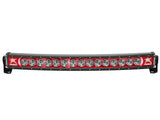 Rigid Industries 30" Radiance+ CURVED LED Light Bar w/ Red Backlight
