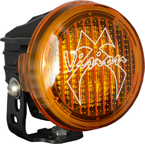 Optimus Round Series PCV Yellow Cover Wide Flood Beam by Vision X