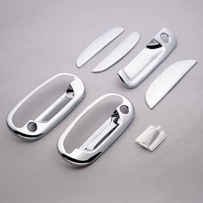 Putco Chrome Door Handle Covers 1997-2004 Ford F150 / 2004 F150 Heritage w/ keypad and tailgate 2 Door without passenger keyhole