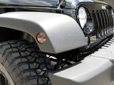 2007-2015 Jeep Wrangler RECON LED Front Turn Signal Lights -on Fender - (Clear Lens w/ Amber LEDs)