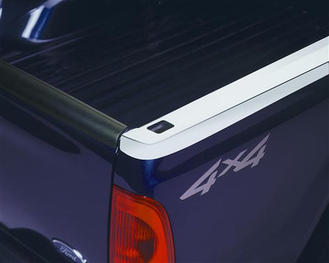 1999-2010 Ford F250 F350 SuperDuty (8' Bed) Putco Stainless Steel Truck Bed Caps (w/ holes) (Pair)