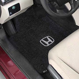 2005-2008 Honda Pilot "Honda Logo" Velourtex FRONT Seat Floor Mats (Ebony) by Lloyd Mats
