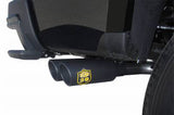 2011-2014 Chevy Silverado GMC Sierra 2500HD 3500 6.0 V8 (6 1/2' Bed Crew Cab) Deegan38 Dual Sport Cat Back Exhaust w/ Black Tips by Gibson Performance