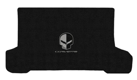 2014-2017 Chevy Corvette Convertible "Jake Skull Logo +Corvette" Ultimat CARGO Mat (Jet Black) by Lloyd Mats