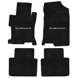2008-2012 Honda Accord Sedan "Honda Logo" Velourtex Front and Back Seat Floor Mats (Ebony) by Lloyd Mats