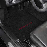 2011-2015 Porsche Cayenne "Porsche Logo" Ultimat Front and Back Seat Floor Mats (Black) by Lloyd Mats