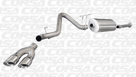 2007-2010 Chevrolet Silverado 2500 6.0 V8 Regular Cab/Long Bed 133" Wheelbase Corsa Sport Cat-Back Exhaust