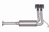1994-1995 Chevy / GMC C/K Series 1500 4.3 5.0 5.7 2WD (Standard Cab 6 1/2' Bed) Gibson Super Truck 3" Cat-Back Exhaust (Stainless)