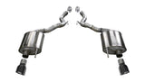 2015-2017 Ford Mustang GT 5.0 V8 Convertible Corsa Touring Axle-Back Exhaust BLACK