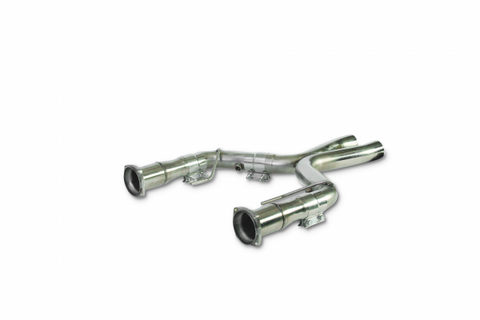 2005-2010 Ford Mustang GT 4.6 V8 2.5" Stainless Intermediate Pipes (Non-Catted) by Dynatech
