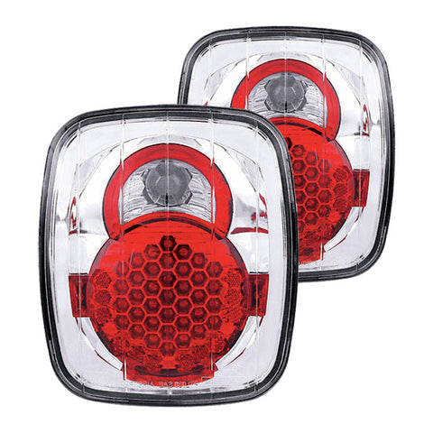 1987-2006 Jeep Wrangler IPCW LED Tail Lights Clear