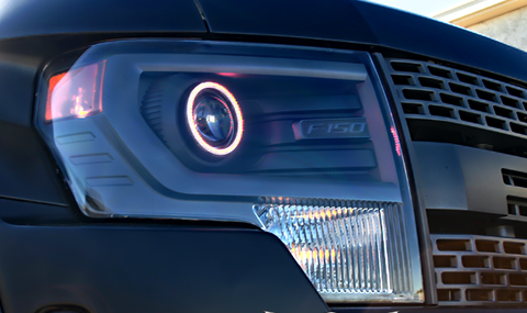 2013-2014 Ford F-150 (Models w/ Projector Headlights Only) LED Headlight Halo Kit by Oracle