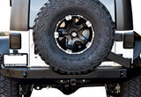 2007-2016 Jeep Wrangler Rigid Full Rear Bumper w/ Tire Carrier by Rock Slide Engineering