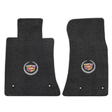 2013-2014 Cadillac ATS "Cadillac Logo" Ultimats FRONT Seat Floor Mats (Ebony) by Lloyd Mats