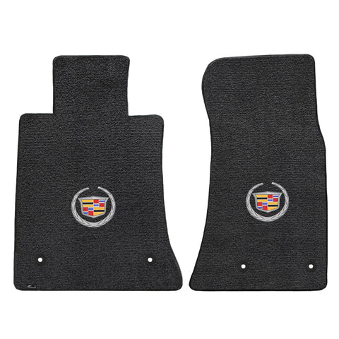 2013-2014 Cadillac ATS "Cadillac Logo" Ultimats FRONT Seat Floor Mats (Ebony) by Lloyd Mats