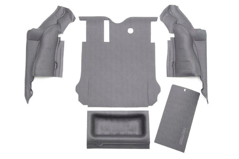 2007-2010 Jeep Wrangler JK Unlimited 4 Door BedTred 4pc Rear Floor Liner Kit by BedRug