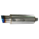 Injen Universal Titanium Tip Muffler 3" Inlet 4" Tip