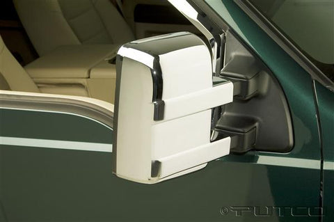 2008-2013 Ford F250 F350 Super Duty (Models w/o Turn Signal) Chrome Mirror Covers by Putco