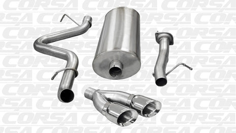 2007-2010 Chevrolet Silverado 2500 6.0 V8 Crew Cab/Standard Bed 153" Wheelbase Corsa Sport Cat-Back Exhaust