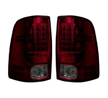 2009-2014 Dodge Ram 1500 AND 2010-2014 Dodge Ram 2500/3500 Red/Smoked  Recon LED Tail Lights