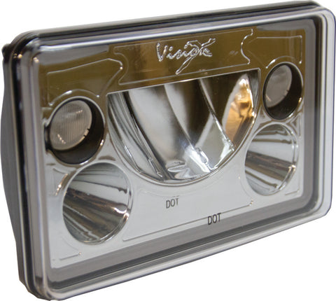4x6 Vortex LED Headlight w/ Halo (Single) by Vision X