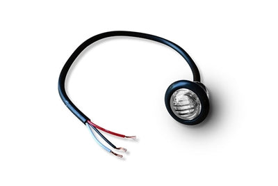 3/4" Clear Lens w/ Amber LED Marker Lamp (3 Wire) by Poison Spyder Customs