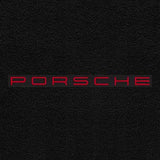1984-1999 Porsche 911 Targa "Porsche Logo" Ultimat FRONT Seat Floor Mats (Black) by Lloyd Mats